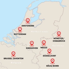 Taxi naar Airports en Cruise Ports